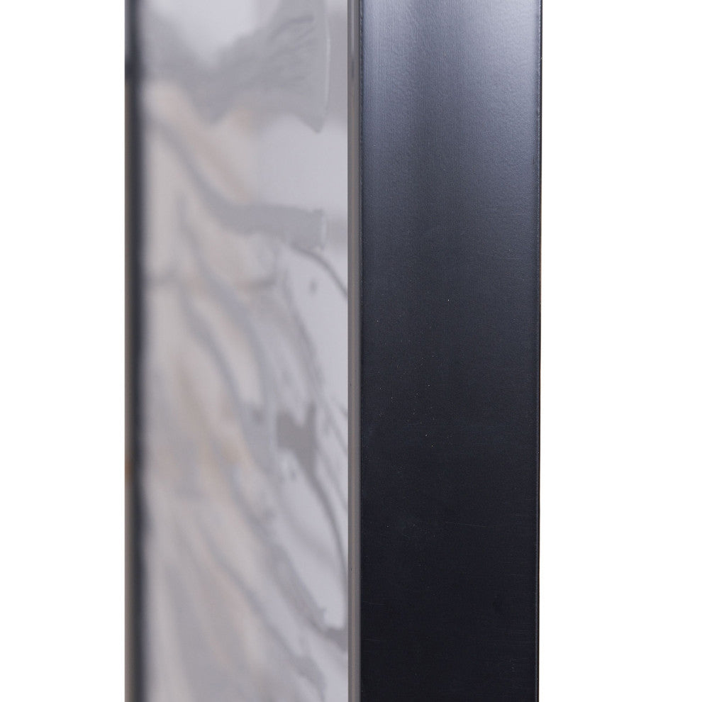 Topical Line Hand Applied Textured Paint, Shadow Box Under Plexi-Glass