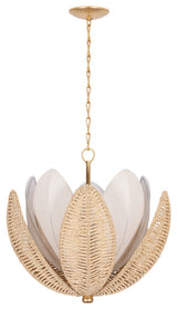 Corbett Lighting Costa Brava Chandelier, Vintage Gold Leaf, 24"Dx22.5"H