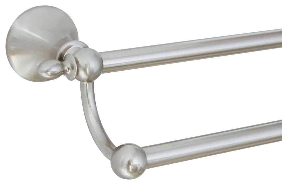 MODONA's 24" Double Towel Bar Antica Series -, Satin Nickel