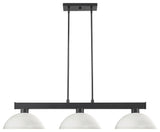 Cobalt 2 Light Flush Mount in Matte Black with Matte Opal Glass Shade