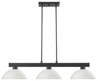 Cobalt 2 Light Flush Mount in Matte Black with Matte Opal Glass Shade