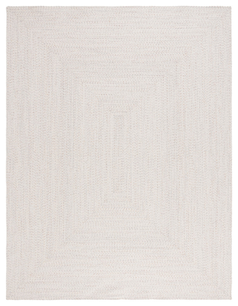 Safavieh Braided BRA201 Rug Machine-Washable, Ivory/Light Grey, 9'x12'