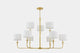 Paramus 48" Wide 1-Light Aged Brass Chandelier
