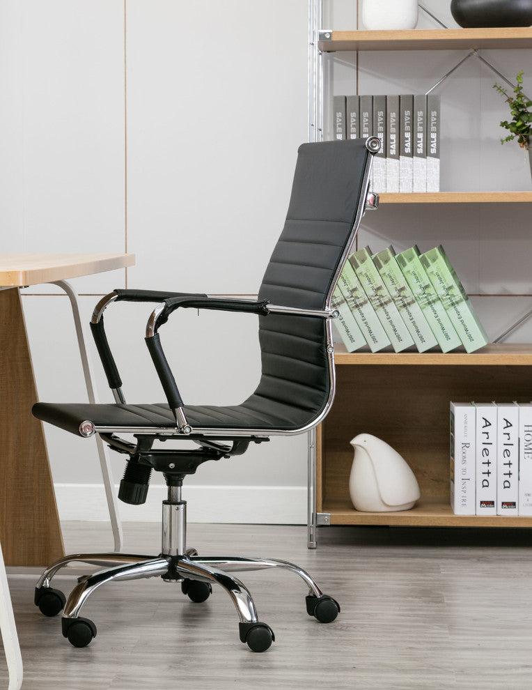 Pearce High-Back Adjustable Office Chair, Black