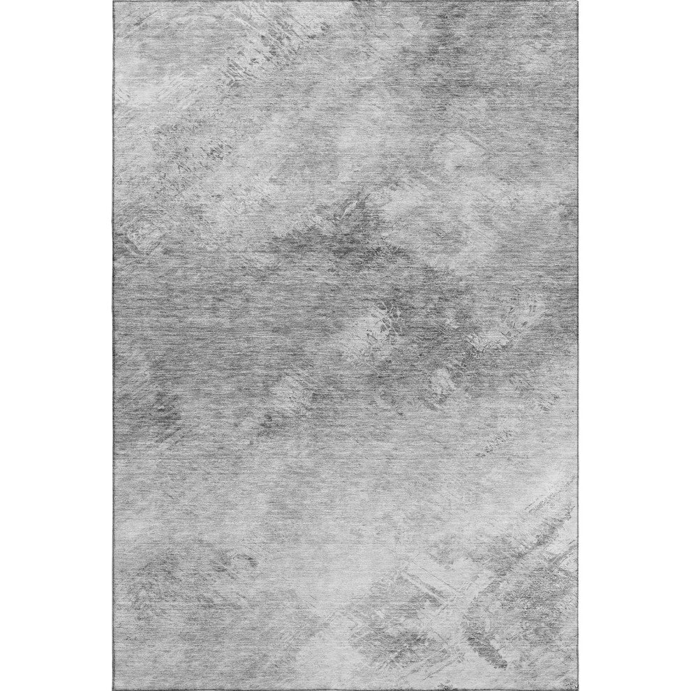 Premium Machine Washable Mayfield AMF590 Silver 9' x 12' Rug