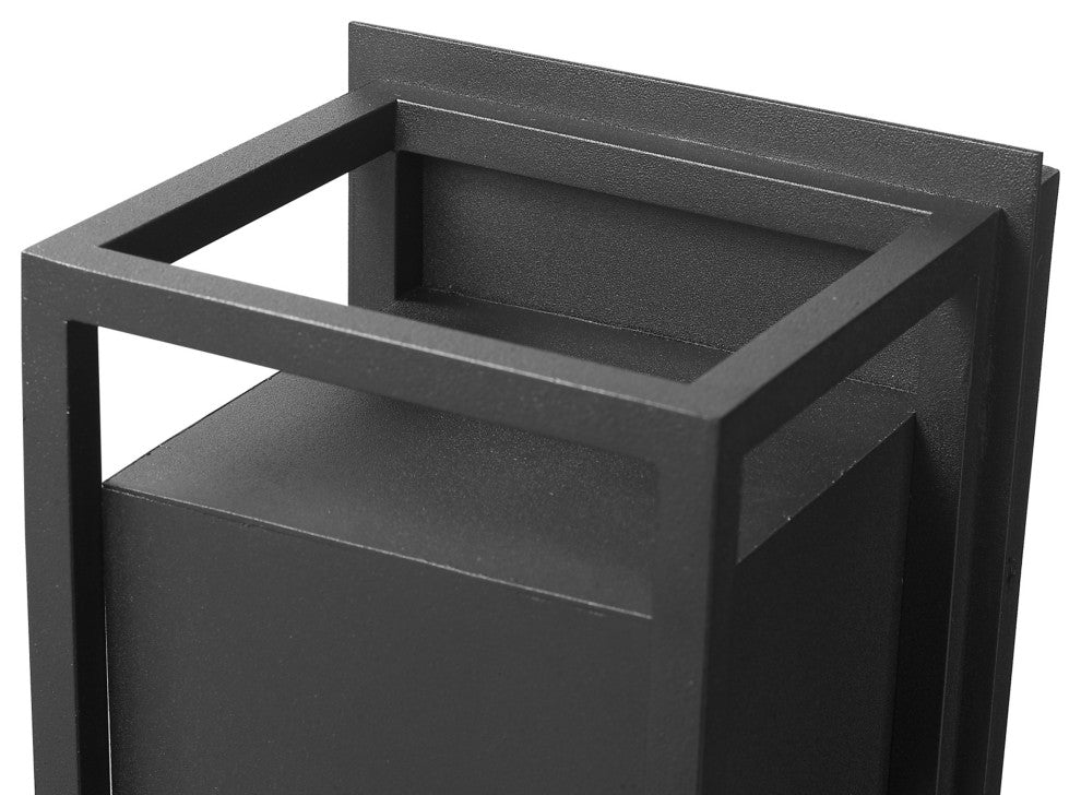 Z-Lite 585S-LED Barwick 13" Tall LED Outdoor Wall Sconce - Black