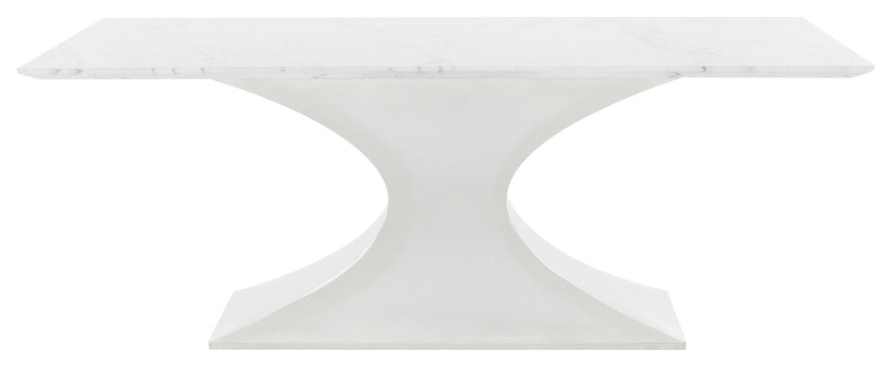 Praetorian White Stone Dining Table, HGNA562