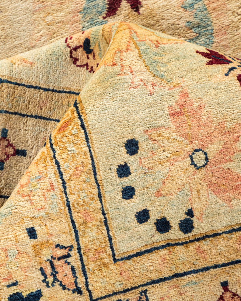 Olivia, One-of-a-Kind Hand-Knotted Area Rug Green, 8'0"x10'1"