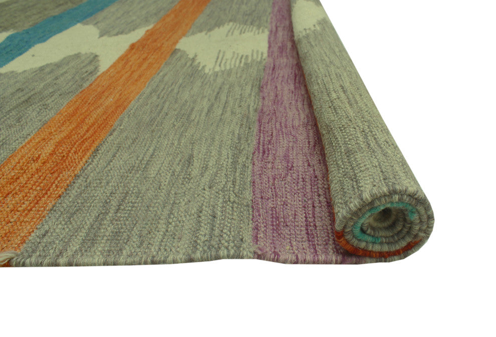Winchester Kilim Clyve Grey Rug