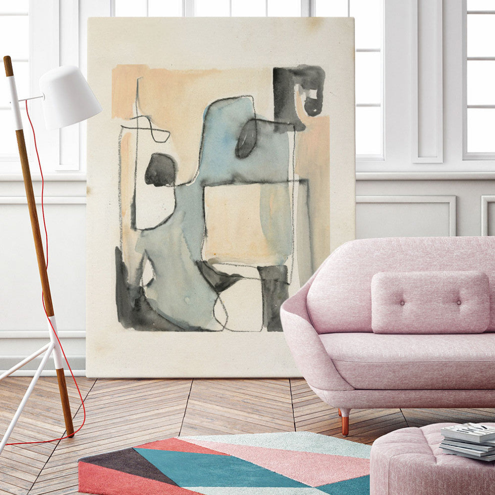 "Subdued Abstract II" Fine Art Giant Canvas Print, 54"x72"