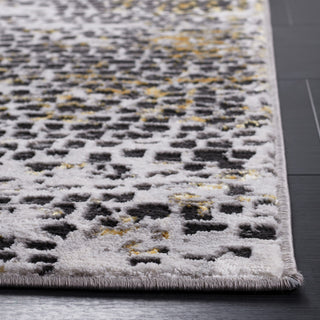 Safavieh Amelia Collection, ALA254 Rug, Charcoal/Gold, 9'x12'