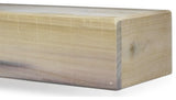 Rustic Fireplace Mantel Shelf, Unfinished, 36"