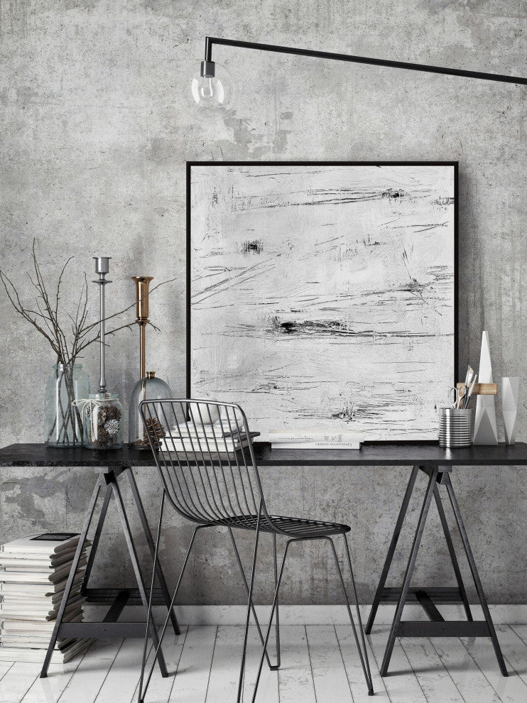 "Young Generation" Floater Framed Painting Print on Canvas, 16x16