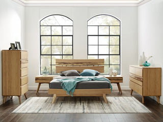 Azara Platform Bed, Caramelized, California King