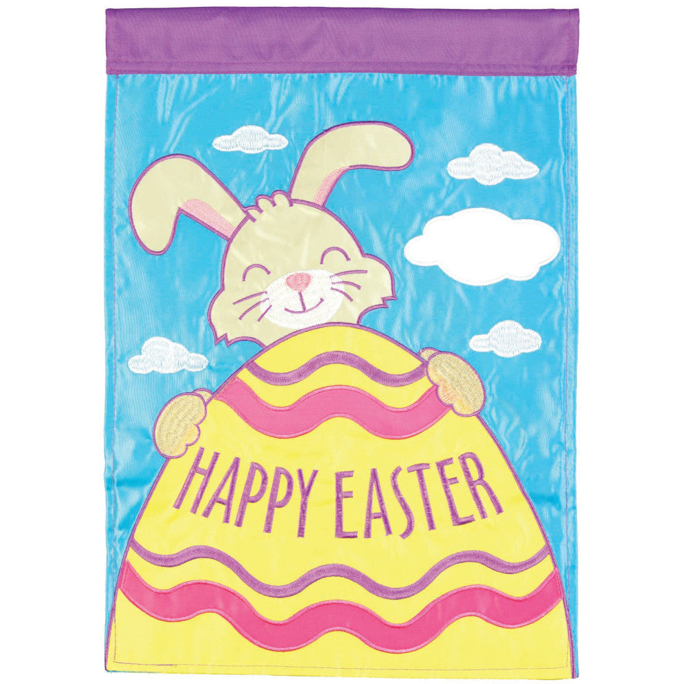 Flag Easter Bunny Polyester 13x18