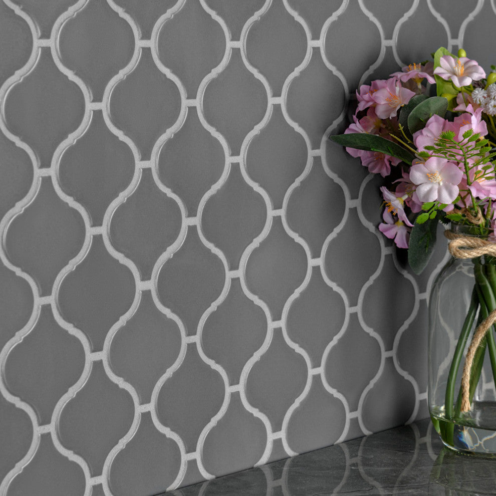 Metro Lantern Matte Dark Grey Porcelain Floor and Wall Tile
