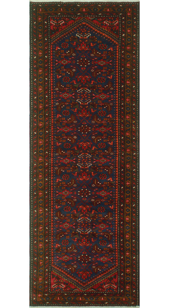 Fine Vintage Distressed Mahboobu Navy Runner