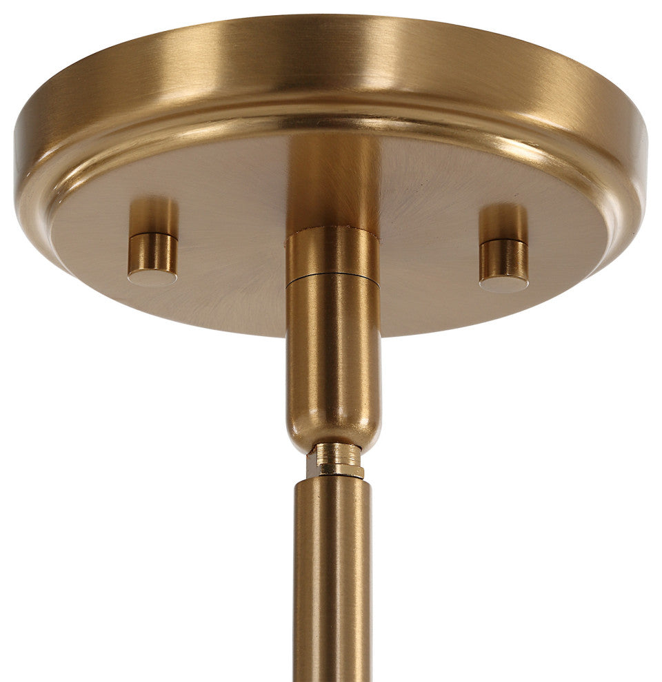 Uttermost 21382 Lassen 8 Light 36"W Chandelier - Warm Brass