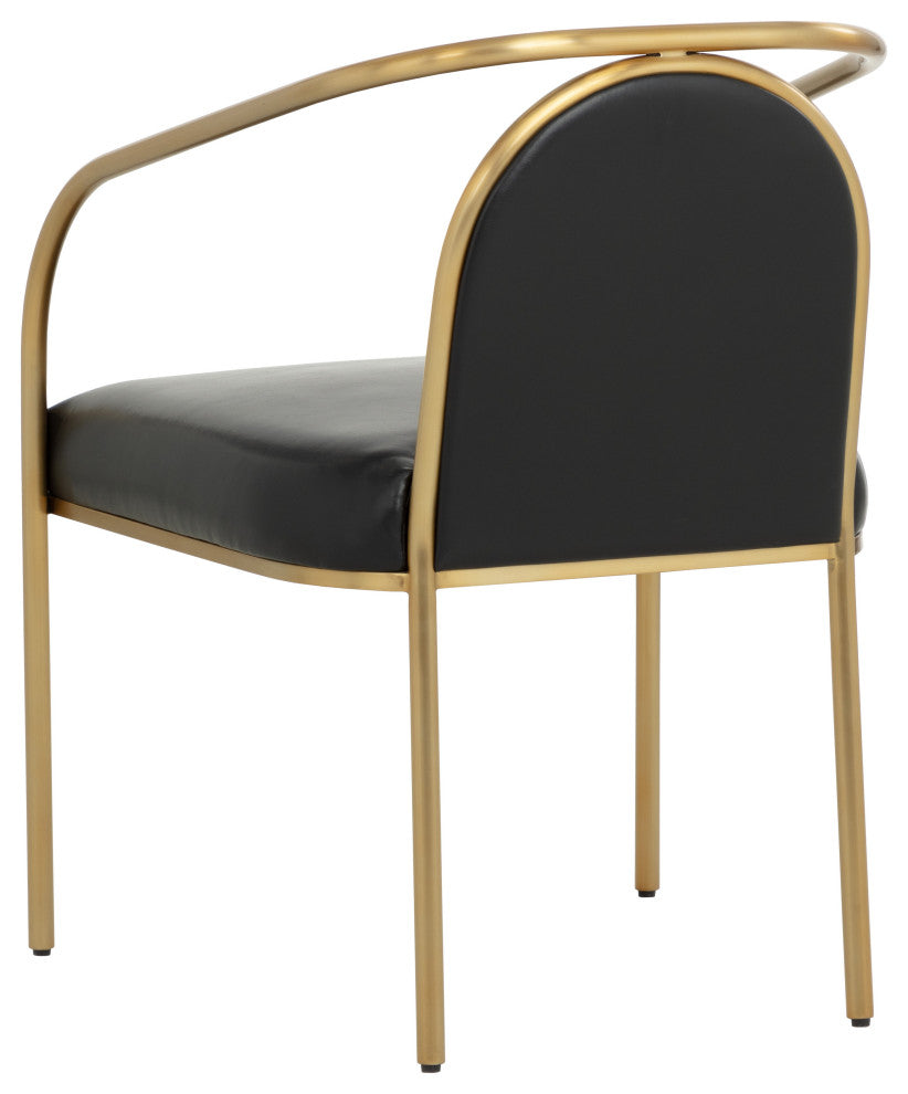 Cicero Dining Armchair, Cantina Black