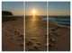 "Sydney Seashore at Sunrise" Canvas Wall Art, 3 Panels, 36"x28"