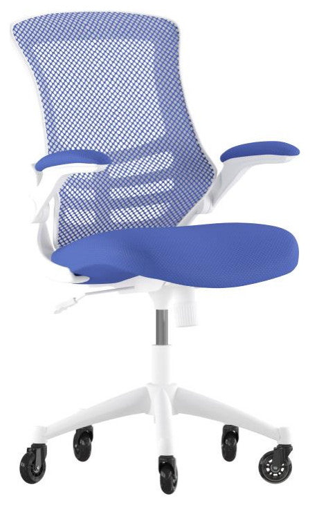 Kelista High-Back  Swivel Ergonomic Executive Office Chair -Blue Mesh