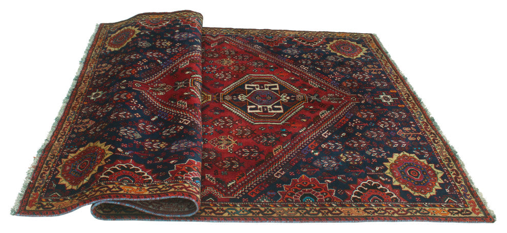 Fine Vintage Distressed Temor Red Rug
