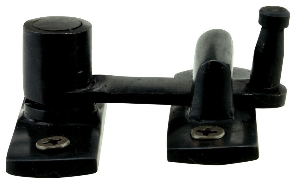 Black Brass Cabinet Flip H Latch 2" H Flush Mount Bronze Locks Renovators Supply