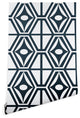 Deny Designs Heather Dutton Metro Steel Wallpaper, Blue, 2'x8'