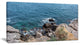 "Blue Waters At Crimean Peninsula Beach" Seascape Wall Art, 32"x16"