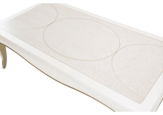 London Place Rectangular Cocktail Table - Creamy Pearl