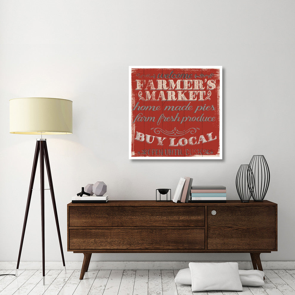 "Farmers Market X" Digital Paper Print by Janelle Penner, 38"x38"