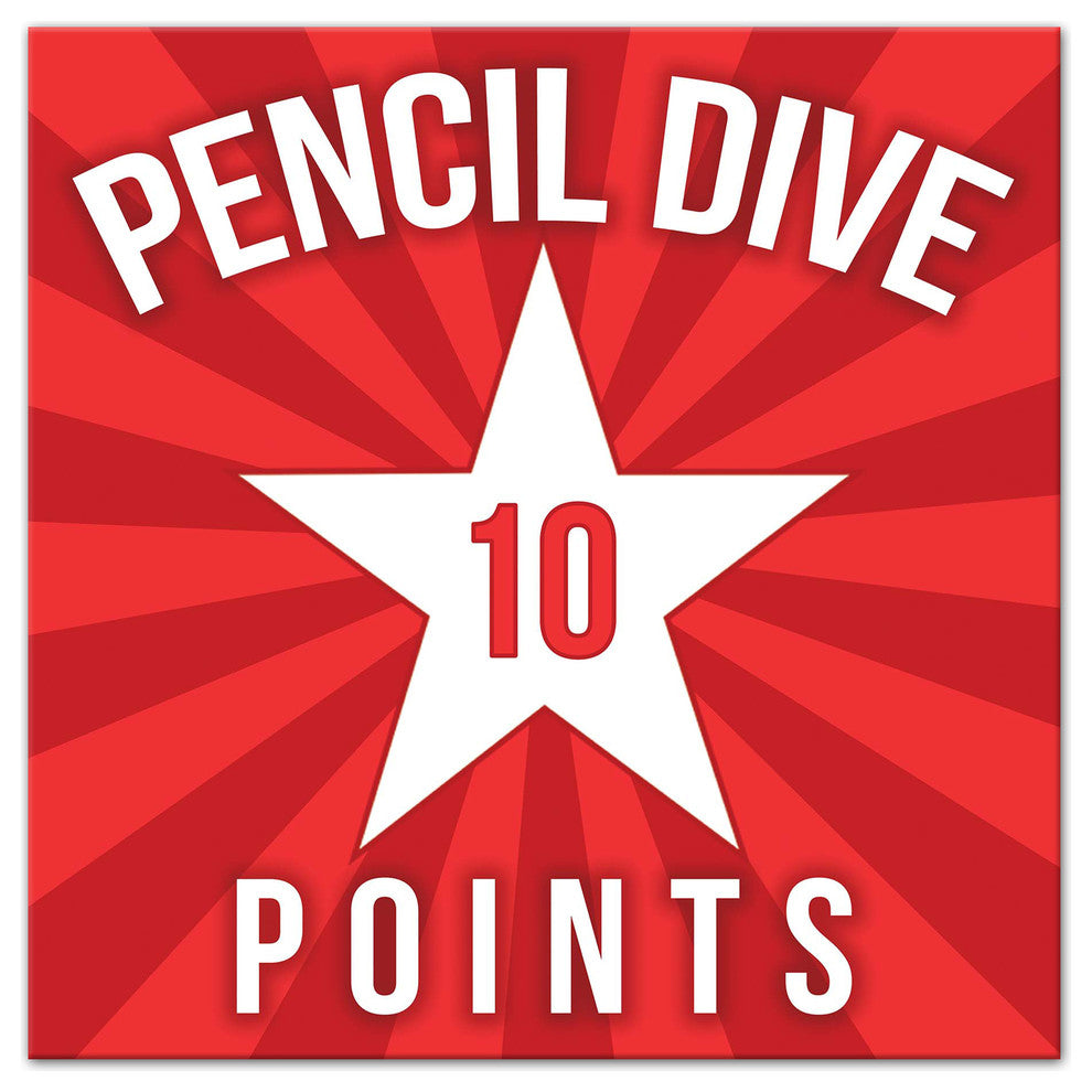 Pencil Dive Swimming Pool Canvas Wall Art, 12x12
