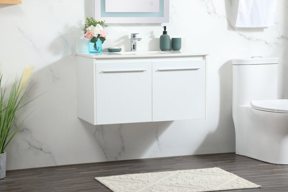 Elegant Decor Penn Bathroom Vanity White