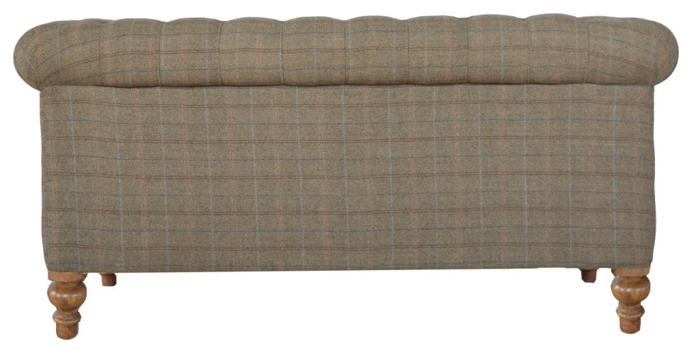 Multi Tweed 2 Seat Chesterfield