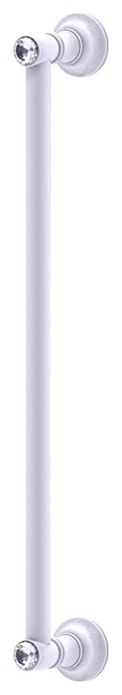 Carolina Crystal 18" Refrigerator Pull, Matte White