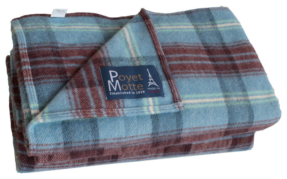 Chevreuse 67% Wool / 33% Acrylic Blanket, 450Gsm, Berry Plaid, King