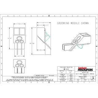 Hardware Resources VBPO-G01 8"W Bathroom Vanity Cabinet Organizer - Natural
