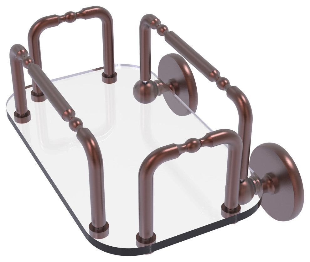 Skyline Wall Mounted Guest Towel Holder, Antique Copper