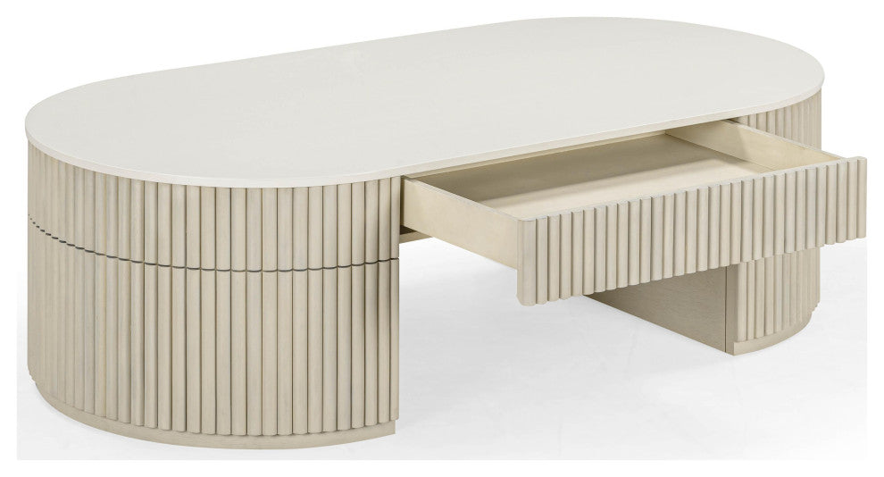 Bella Cream Large Storage Coffee Table