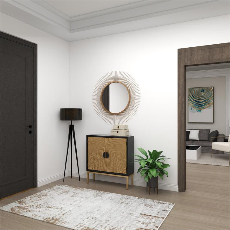 Bronze Wood Contemporary Cabinet