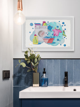 "I Love Doing Laundry" Framed Painting Print, 36x24