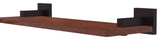 Montero 16" Solid Wood Shelf, Antique Bronze