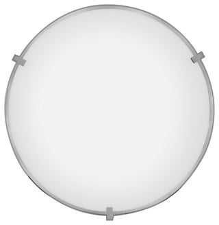 Hinkley 24" Lowell Lg Flush Mount Ceiling Light, Chrome + Etched Opal