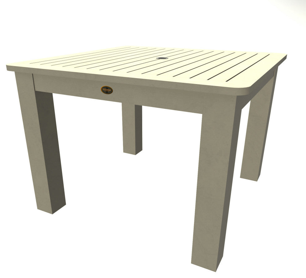 Square 42x42 Dining Table, Weathered Acorn, Whitewash