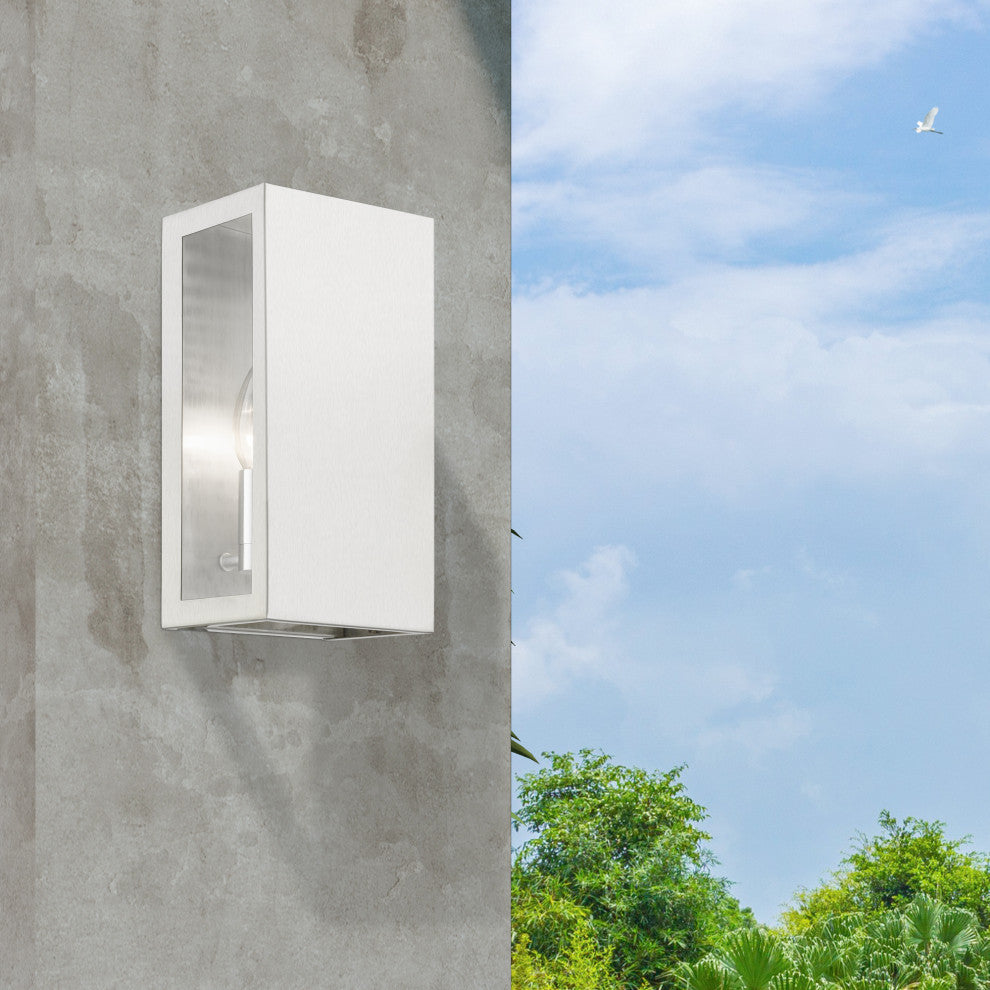Winfield 2 Light Brushed Nickel Outdoor ADA Medium Sconce