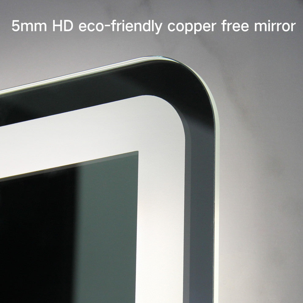 Rectangle Metal Frame LED Mirror, Wall Mirror