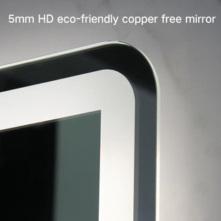 Rectangle Metal Frame LED Mirror, Wall Mirror