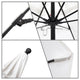 7.5'  Black Push Lift Fiberglass Umbrella, Tuscan Pacifica