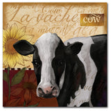 Fiona Stokes-Gilbert 'Cow' Canvas Art, 14 x 14