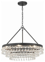 Calypso 6-Light Chandelier, Matte Black